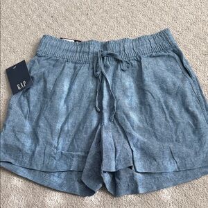 GAP Women's High Waist Linen Pull-on Shorts